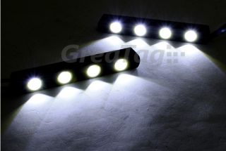 High Power 8W 2x4 Super Bright LED Daytime Running Driving Light Brake DRL Lamps