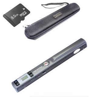 Hard Carrying Case & Red Brand Skypix TSN440 Portable Handheld 8GB A4 Scanner