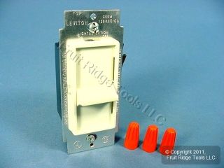 Leviton Almond Decora Lighted Slide Light Dimmer Switch 600W Single ...