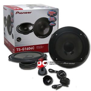 Pioneer 6 5" 2 Way Car Component Speakers Plus 6 25" 2 Way Car Audio Speakers