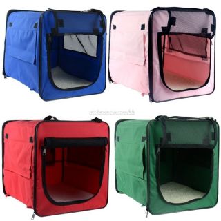 Portable Folding Dog Cat Pet Bed House Soft Carrier Crate Cage Carry Case FV88