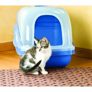 New Drymate EX Large Cat Litter Box Mat w Paw Imprint Design 28" by 36" $0 SHIP