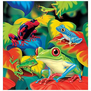 Fun Frogs Birthday Party Plastic Tablecover Tableware