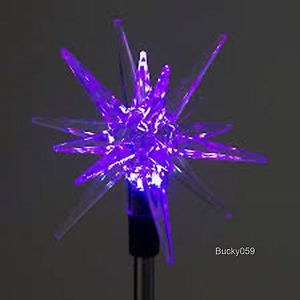 Solar Color Changing Starburst Garden Landscape LED Stake Light