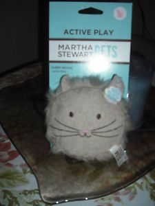 New Martha Stewarts Pets Active Play Furry Mouse Catnip Filled Toy for Cats