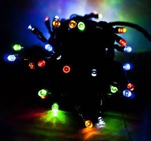 Aleko� SL5808 60C String Light 60 LED Multicolor Solar Powered Christmas Lights