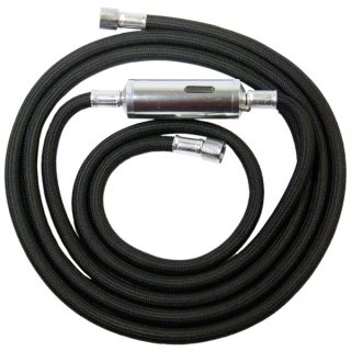 10' Braided Airbrush Hose w Inline Filter Water Trap 1 8" Ends Fit Iwata Master