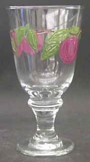 Franciscan Apple Embossed Glass Water Goblet 4072887