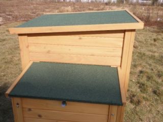 8ft Chicken Coop Duck Hen Poultry Ark House Hutch Run Easy 2 Clean Tray Nest