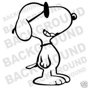 Snoopy Cool Sunglasses Shades Car Window Sticker Decal