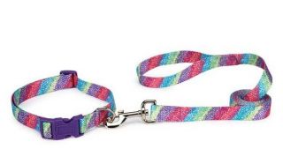 Confetti Print Dog Collar Dog Collars Blue Pink East Side Collection