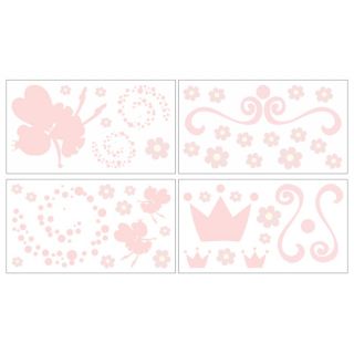 Cocalo Sienna Wall Decals Stickers Girl Nursery Decor Pink Princess Fairy Flower