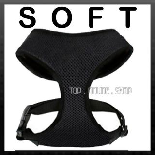 2 4lb Chihuahua Puppy Soft Body Collar Toy Dog Cat Lead Harness Vest Black D74