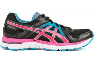 Asics Gel Excel33 2 T365N 9035 New Womens Black Electric Pink Turquoise Athletic