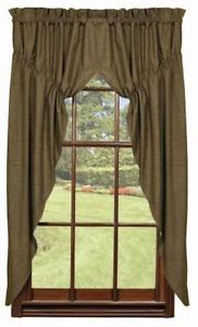 IHF Country Decorative Window Treatment for Sale Primitive Star Praire Curtain