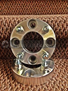 2 Wheel Spacers Adapters 4x100 to 4 x 100 1" Thick 4 Lug 12x1 5 25mm