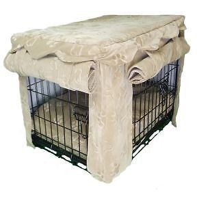 New Dog Crate Cover and Bed Cabana Pet Crate Cover with Pillow Dog Bed Large