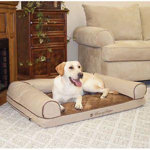 Cozy Sofa Memory Foam Orthopedic Dog Pet Bolster Bed
