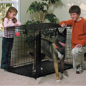 48" Life Stages Double Door Dog Crate Kennel Cage Divider Midwest 1648DD
