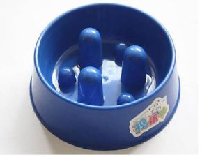 Professional Bowl Pet Dog Cat Slow Feed Skid Stop Dog Bowl Dishes Feeders