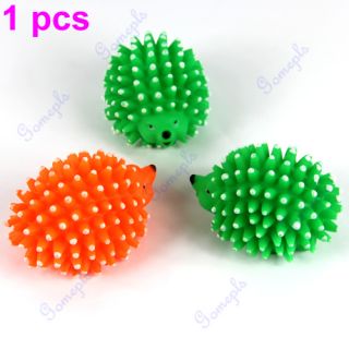 New Cute Hedgehog Shape Pet Dog Puppy Squeaky Chew Toy Squeaker Ball Funny Toys