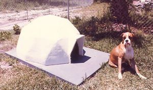Dome Dog House Polystyrene Concrete All Weather Best Protection Aidomes