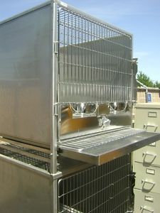 2 Stainless Steel Shor Line KCMO Dog Kennels Cages