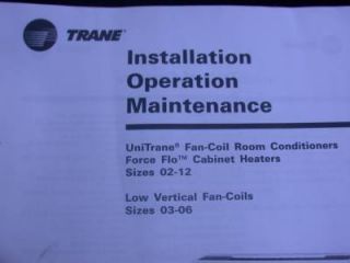 Trane McQuay Model FTSF2S03 Air Conditioner Heater Unit Fan Coil Hotel Unitrane