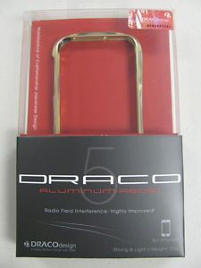 Draco V Apple iPhone 5 5S Aluminum Bumper Case Luxury Gold Authentic