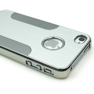 Luxury Brushed Metal Aluminum Chrome Hard Case