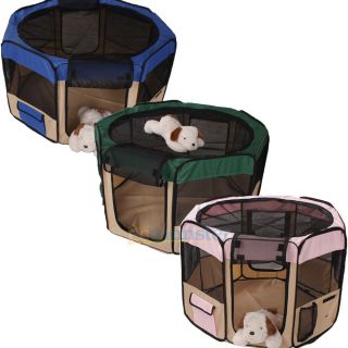 35"45"48" Portable Puppy Pet Dog Soft Tent Playpen Excercise Folding Crate Pen