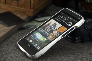Dual Colors Luxury Metal Aluminum Frame Bumper Hard Case Cover for HTC One M7 SL