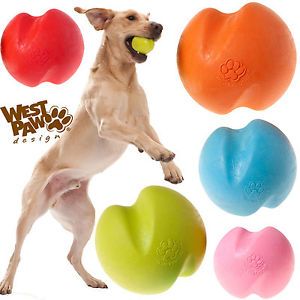 West Paw Design Jive Dog Ball Indestructible Dog Toy Replaced If Destroyed