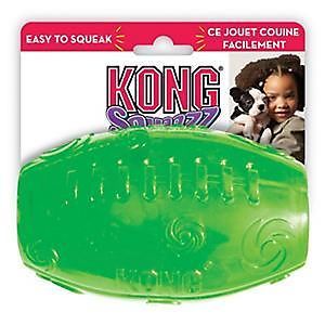 Kong Squeezz Medium Rubber Squeaker Erratic Bounce Squeaky Dog Fetch Toy