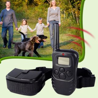 LCD Display Electric Shock Vibra Remote Dog Training Collar Trainer for 1 Dog