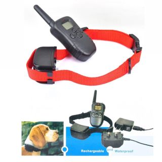 350 Yard LCD Remote Dog Training Collar Shock Vibra Anti Bark for 2 Dogs
