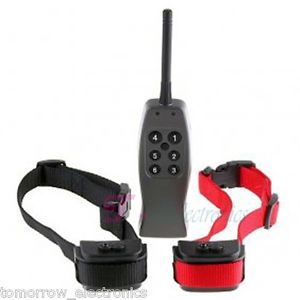 Rechargeable Remote Dog Training Shock and Vibration Collar for 2 Dogs