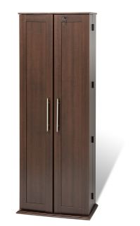 Prepac ELS 0448 Grande Locking Media Storage Cabinet with Shaker Doors