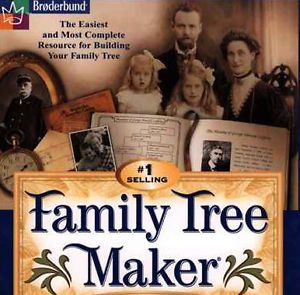 Family Tree Maker 5 w Manual PC CD Research Relatives History Genealogy Data