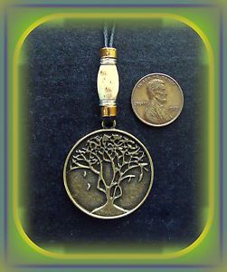 Tree Jewelry Pendant Necklace Family Tree of Life Genealogy Art Deco Retro Style