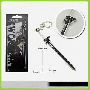 Anime Sword Art Online Kirito Original Edition Sword Keychain Cosplay