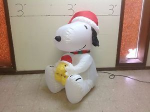 Gemmy Prototype Airblown Inflatable Christmas Peanuts Snoopy Woodstock 83888