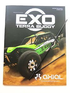 Axial Exo Terra Buggy Instruction Manual Set AX90015 1001 with Antenna Tube