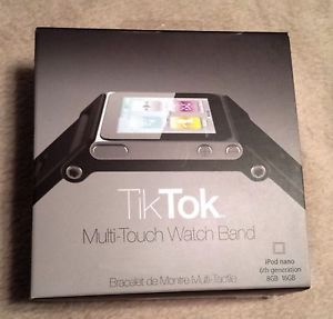 Apple iPod Nano 6th Generation Graphite 8GB with Tiktok Multi Touch Watch Band