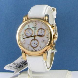 Tissot T0502173611200 Dressport Chronograph Rose Gold MOP Dial Ladies Watch $575