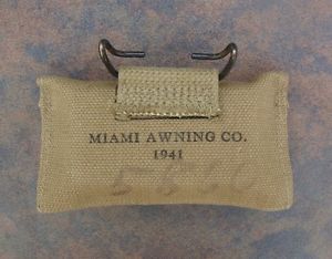 Original WWII US Army M1924 First Aid Pouch Bandage – Miami Awning Co 1941