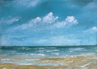 Vanlandingham Original Daily Fine Art Plein Air Painting Beach Ocean EBSQ