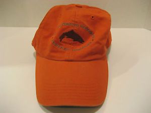Simms Fishing Products Mens Baseball Cap Golf Hat Cap Orange