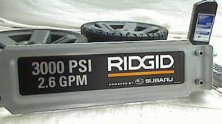 Ridgid 3000 PSI 2 6 GPM Gas Pressure Washer Cat Pump and Subaru Engine $599 99