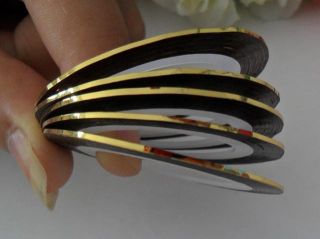 5pcs Gold Color Manicure Nail Art Tools Jewelry Gold Wire Nail Tools Tips New